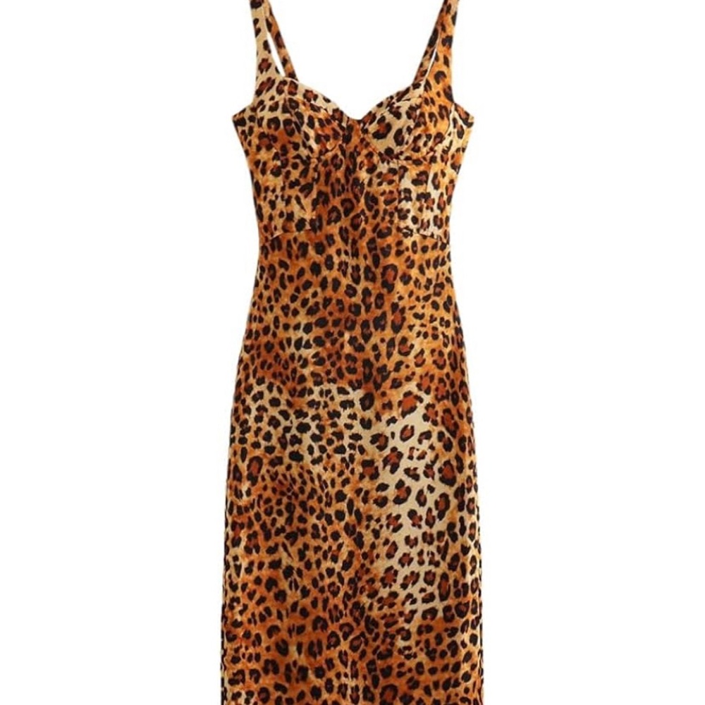 Zara Leopard Print Bodycon Dress